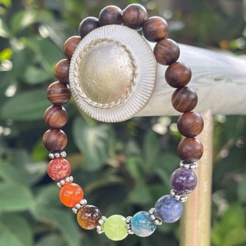 8mm Chakra Bead Stretch Bracelet